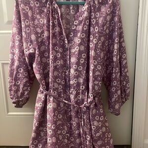 Sonoma V-Neck Sundress with Bishop Sleeves